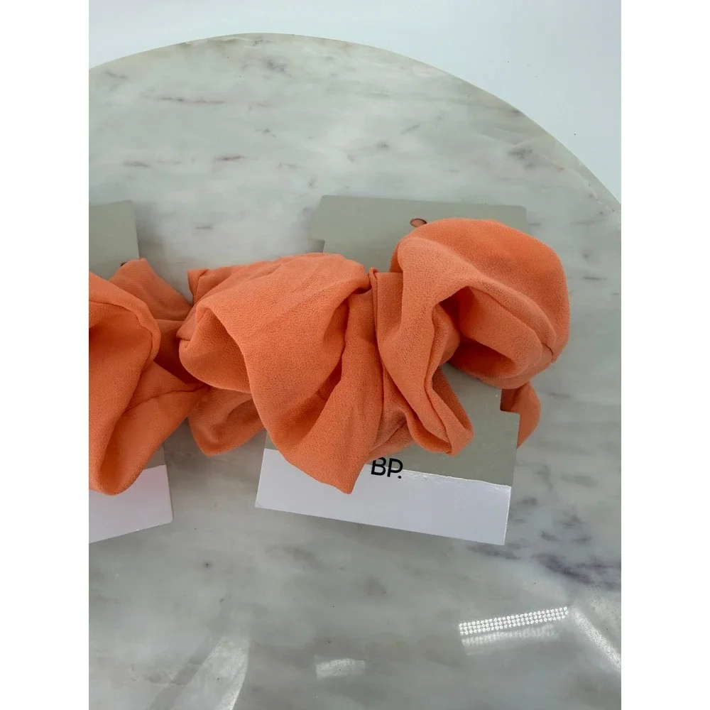 BP. Scrunchies Set of 2 Coral Orange Hair Ties Nordstrom